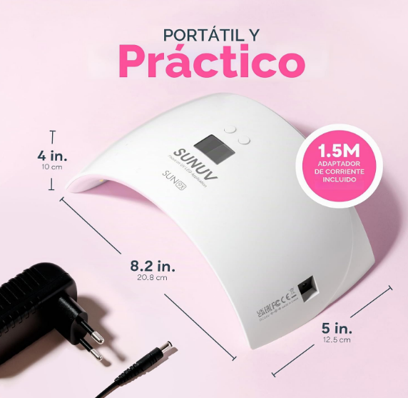 Lámpara de Uñas de Terapia de Luz - Herramienta de Uñas SUNUV