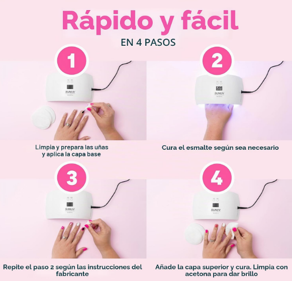 Lámpara de Uñas de Terapia de Luz - Herramienta de Uñas SUNUV