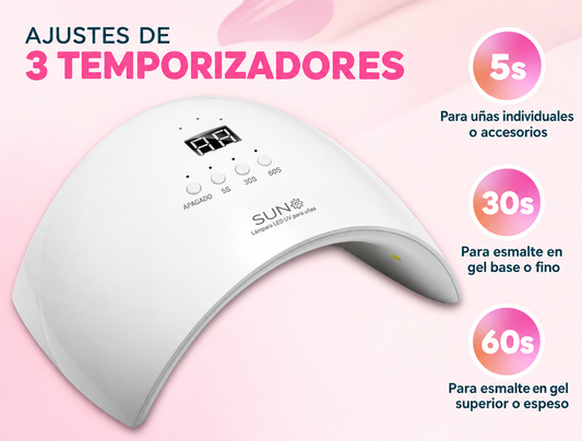Lámpara de Uñas de Terapia de Luz - Herramienta de Uñas SUNUV
